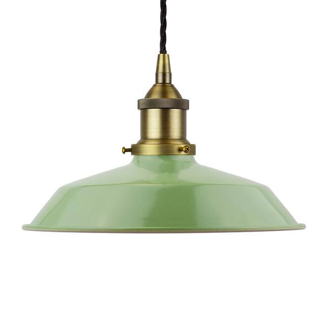 SE Home Mint Green Small Trinity Metal Pendant Light - Matt Antique Brass - image 1