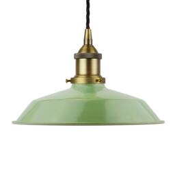 SE Home Mint Green Small Trinity Metal Pendant Light - Matt Antique Brass