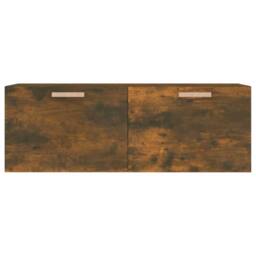 Berkfield Home Wall Cabinet Smoked Oak 100x36.5x35 cm Engineered Wood in Brown - thumbnail 5