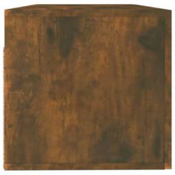 Berkfield Home Wall Cabinet Smoked Oak 100x36.5x35 cm Engineered Wood in Brown - thumbnail 6