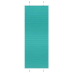 Berkfield Home Pleated Blind Petrol Green 80x200 cm Fabric Width 79.4 cm Polyester
