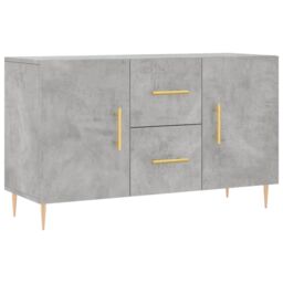 Berkfield Home Sideboard Concrete Grey 100x36x60 cm Engineered Wood - Size: 100 x 36 x 60 cm - thumbnail 2