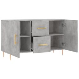 Berkfield Home Sideboard Concrete Grey 100x36x60 cm Engineered Wood - Size: 100 x 36 x 60 cm - thumbnail 5