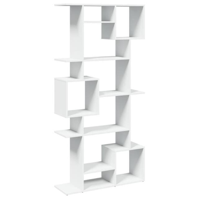 Berkfield Home Book Cabinet White 92x29x188 cm Engineered Wood - Size: 92 x 29 x 188 cm