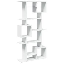 Berkfield Home Book Cabinet White 92x29x188 cm Engineered Wood - Size: 92 x 29 x 188 cm - thumbnail 1