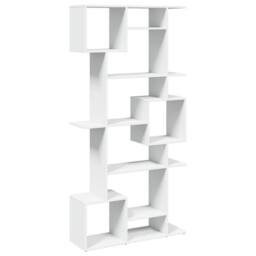 Berkfield Home Book Cabinet White 92x29x188 cm Engineered Wood - Size: 92 x 29 x 188 cm - thumbnail 7
