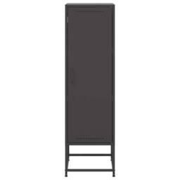 Berkfield Home Highboard Black 36x39x123 cm Steel - Size: 36 x 39 x 123 cm - thumbnail 6