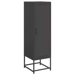 Berkfield Home Highboard Black 36x39x123 cm Steel - Size: 36 x 39 x 123 cm - thumbnail 2