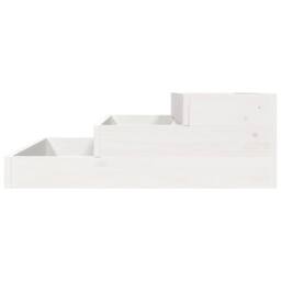 Berkfield Home Planter White 78x78x27 cm Solid Wood Pine - Size: 78 x 78 x 27 cm - thumbnail 5