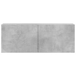 Berkfield Home Classic 3 Piece TV Cabinet Set Concrete Grey Engineered Wood - thumbnail 5