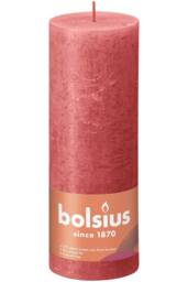 KDMD Blossom Pink Bolsius Rustic Shine Pillar Candle 190 x 68mm