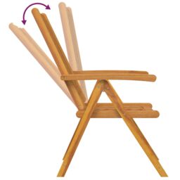 Berkfield Home Reclining Garden Chairs 6 pcs Solid Wood Acacia - thumbnail 9