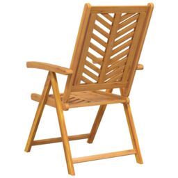 Berkfield Home Reclining Garden Chairs 6 pcs Solid Wood Acacia - thumbnail 7