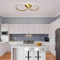 COMELY LED Ceiling Light, 42W Round Golden Ceiling Lights, Cool White 6500K in Gold - thumbnail 3