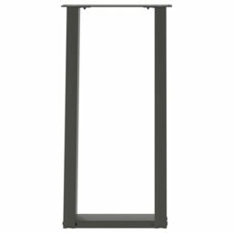 Berkfield Home Console Table Legs U-Shaped 2 pcs Anthracite 28x(72-73) cm Steel in Black - thumbnail 5