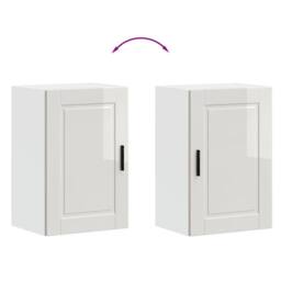 Berkfield Home Kitchen Wall Cabinet¬†Porto High Gloss White Engineered Wood - thumbnail 9