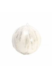 KDMD Winter Wonderland White & Silver Bauble Dia13cm 2 Pack - thumbnail 1
