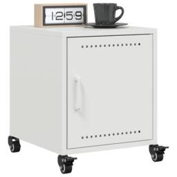 Berkfield Home Stylish Bedside Cabinets 2 pcs White 36x39x43.5 cm Steel - thumbnail 4