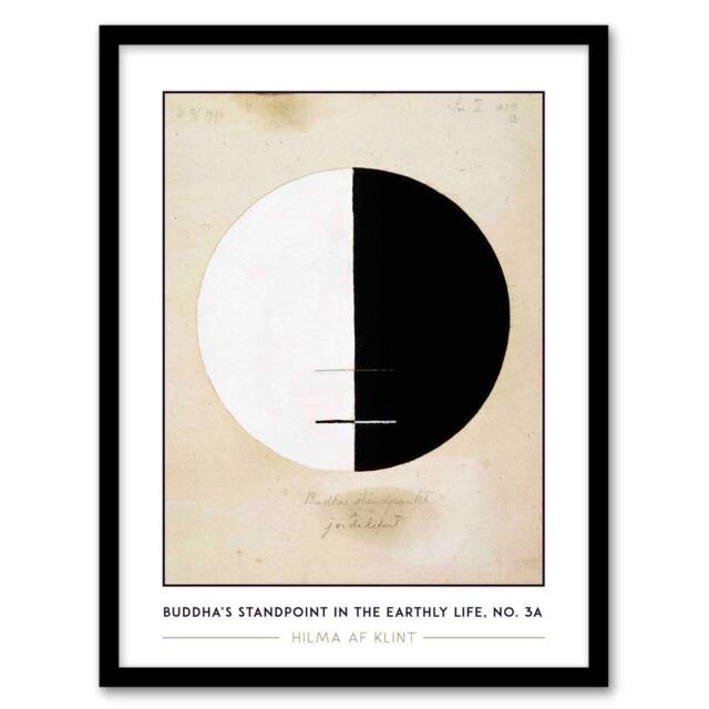 "Artery8 Hilma Af Klint Buddhas Standpoint In The Earthly Life Framed Wall Art in Beige - Size: W12"" x H16""" - image 1