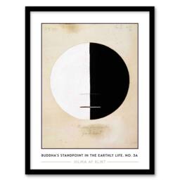 "Artery8 Hilma Af Klint Buddhas Standpoint In The Earthly Life Framed Wall Art in Beige - Size: W12"" x H16""" - thumbnail 1