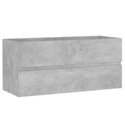Berkfield Home Sink Cabinet Concrete Grey 100x38.5x45 cm Engineered Wood - thumbnail 2