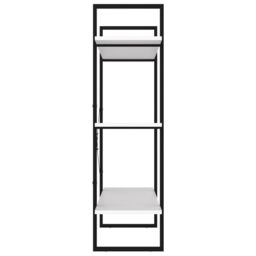Berkfield Home Book Cabinet White 100x30x105 cm Engineered Wood - Size: 100 x 30 x 105 cm - thumbnail 6