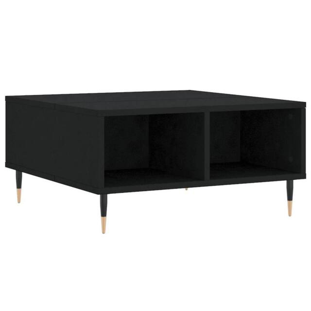 Berkfield Home Coffee Table Black 60x60x30 cm Engineered Wood - Size: 60 x 60 x 30 cm - image 1