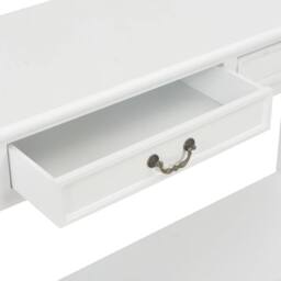 Berkfield Home Console Table White 110x35x80 cm Wood - Size: 110 x 35 x 80 cm - thumbnail 7