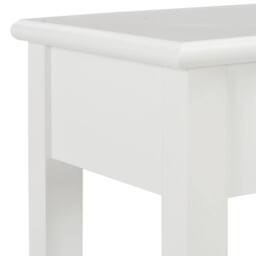 Berkfield Home Console Table White 110x35x80 cm Wood - Size: 110 x 35 x 80 cm - thumbnail 6