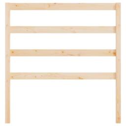 Berkfield Home Bed Headboard 95x4x100 cm Solid Wood Pine in Light Tan - Size: 95 x 4 x 100 cm - thumbnail 4