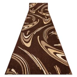 RugsX Heat-Set Fryz Runner in Brown - Size: 70 cm x 150 cm