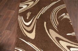 RugsX Heat-Set Fryz Runner in Brown - Size: 70 cm x 150 cm - thumbnail 3