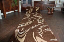RugsX Heat-Set Fryz Runner in Brown - Size: 70 cm x 150 cm - thumbnail 4