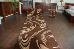 RugsX Heat-Set Fryz Runner in Brown - Size: 70 cm x 150 cm - thumbnail 2