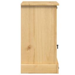 Berkfield Home Bedside Cabinet Corona 45x35x64 cm Solid Wood Pine in Tan - Size: 45 x 35 x 64 cm - thumbnail 5