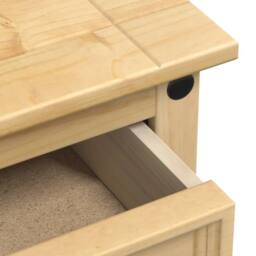 Berkfield Home Bedside Cabinet Corona 45x35x64 cm Solid Wood Pine in Tan - Size: 45 x 35 x 64 cm - thumbnail 7