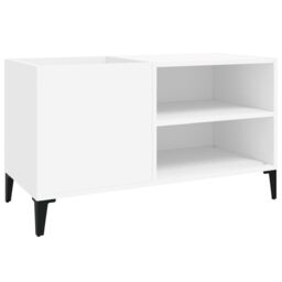 Berkfield Home Record Cabinet White 84.5x38x48 cm Engineered Wood - thumbnail 2
