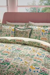 V&A 'Wild Garden' Cotton Duvet Cover Set - Size: Single - thumbnail 2