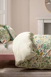 V&A 'Wild Garden' Cotton Duvet Cover Set - Size: Single - thumbnail 5