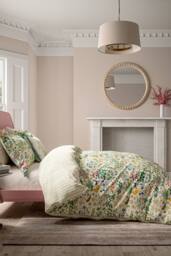 V&A 'Wild Garden' Cotton Duvet Cover Set - Size: Single - thumbnail 1