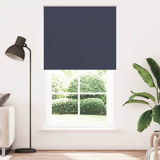 Berkfield Home Roller Blind Blackout Light Grey 60x175 cm Fabric Width 55.7 cm P… in Blue - image 1