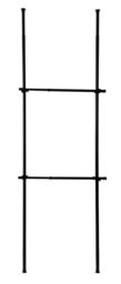 House of Home Clothes Rail Telescopic Wardrobe Organiser Hanging Clothing Rack Adjustable Storage Black - thumbnail 3