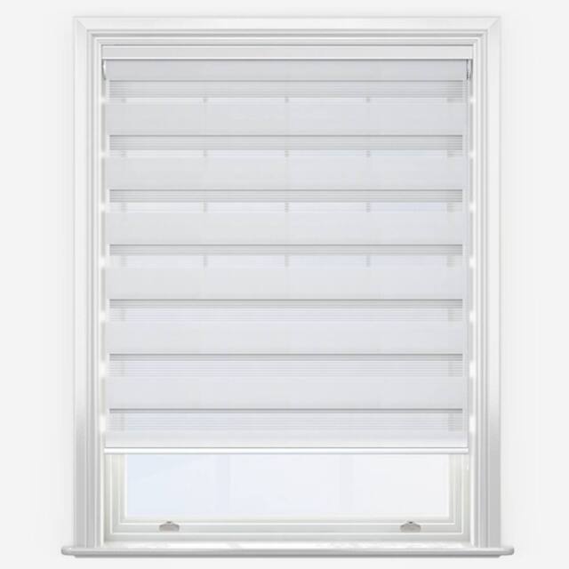 New Edge Blinds Soft White Dimout Day & Night Roller Blind (240cm drop) - Size: 155 cm width x 210 cm drop - image 1