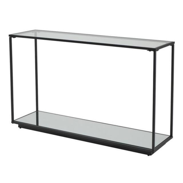 Lemon Pavilion Furniture and Decor Lennox Framed Console - Glass - L36 x W132 x H81 cm - Black