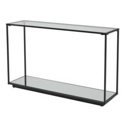 Lemon Pavilion Furniture and Decor Lennox Framed Console - Glass - L36 x W132 x H81 cm - Black - thumbnail 1