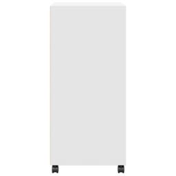 Berkfield Home Rolling¬†Cabinet White 55x40x91 cm Engineered Wood - Size: 55 x 40 x 91 cm - thumbnail 5