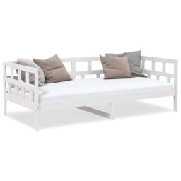 Berkfield Home Day Bed White Solid Wood Pine 90x190 cm - thumbnail 4