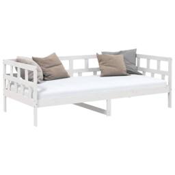 Berkfield Home Day Bed White Solid Wood Pine 90x190 cm - thumbnail 3