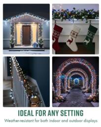 Globrite Multicolour Fairy Lights 20m 200LED String Lights for Indoor & Outdoor Decoration - thumbnail 4