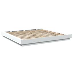 Berkfield Home Durable Bed Frame with LED Lights without Mattress White 200x200cm - Size: 200x200 cm - thumbnail 7